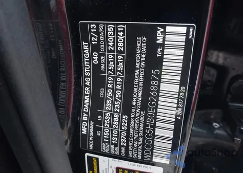 2014 Mercedes-Benz Glk 350 from USA, damaged, VIN WDCGG5HB0EG268875